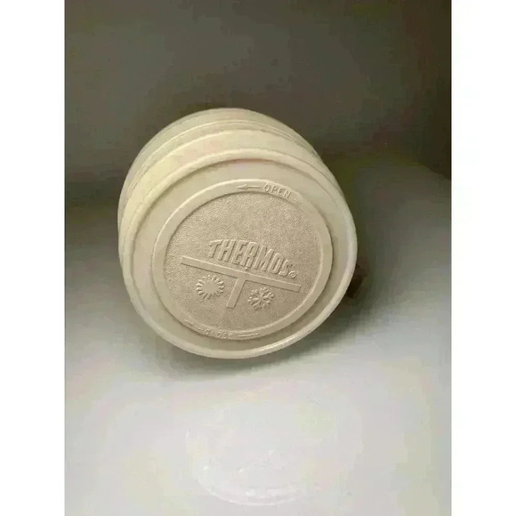 Vintage Thermos Pint Bottle Model 7202 Soup Travel Mustard Yellow No Top Lid - Picture 3 of 14